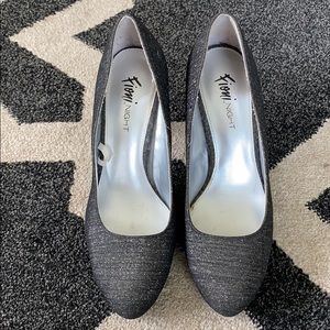 Black Sparkly High Heels